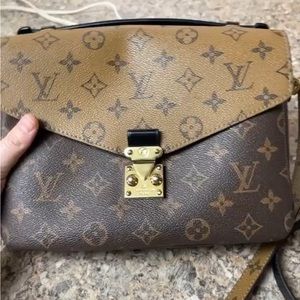 Louis Vuitton Brown Reverse Monogram Coated Canvas Pochette